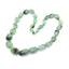 Hand-made Gradient Natural Stone Birthstone Necklaces Mottled Beads Size 9x12 mm to 16x24mm Jewelry WAAMII green prehnite