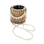 Hand-woven Natural Plant Willow Straw Bag Rattan Pearl Bucket Crossbody - - Luxury bags by WAAMII
