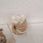 Hand-woven Natural Plant Willow Straw Bag Rattan Pearl Bucket Crossbody - No shoulder strap - Luxury bags by WAAMII