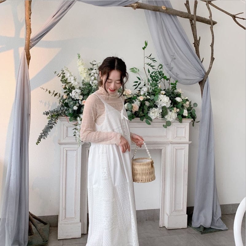 Hand-woven Natural Plant Willow Straw Bag Rattan Pearl Bucket Crossbody - - Luxury bags by WAAMII