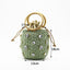 Handmade Rhinestone Crystal Embellished Mini Straw Bucket Bag-WM0313 - - Luxury bags by WAAMII