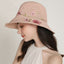 Handmade Silk Embroidered Floral Summer Natural Straw Hat For Lady-WCM086