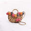 Handmade Straw Hairball Tassel Handbag Travel Beach Bag - - Luxury bags by WAAMII