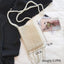 Handmade Woven Beaded Pearl  Clutch Tote Messenger Bag Evening Bags bags WAAMII beige model D