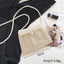 Handmade Woven Beaded Pearl Clutch Tote Messenger Bag Evening Bags - beige model H3 - Luxury bags by WAAMII