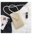 Handmade Woven Beaded Pearl  Clutch Tote Messenger Bag Evening Bags bags WAAMII