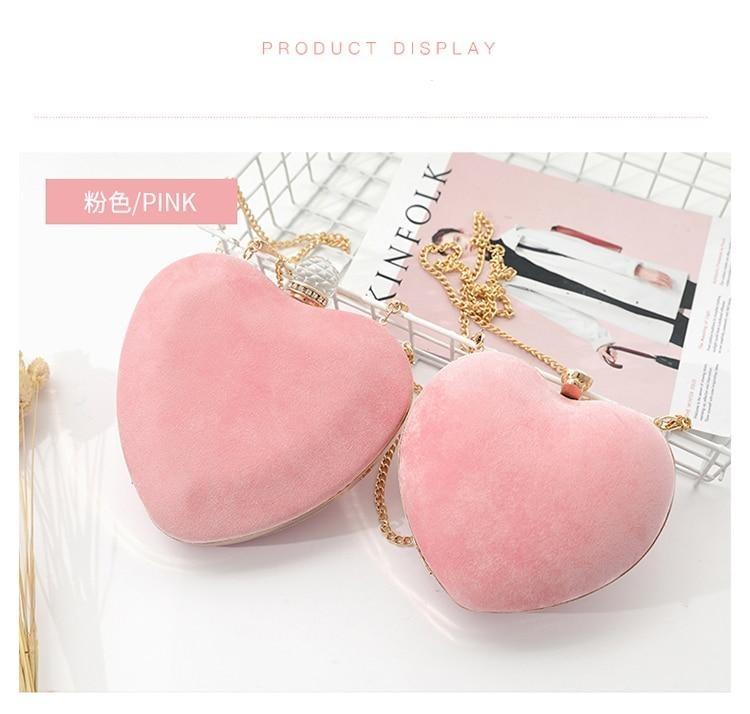 Heart-Shaped Diamonds Crystal Clutch - - Luxury bags by WAAMII