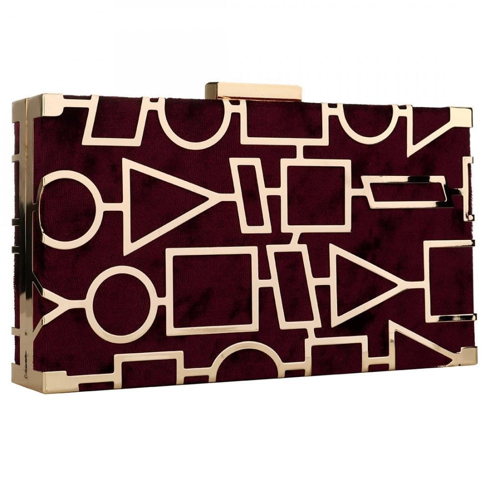 Hester Geometric Element Clutch - - Luxury bags by WAAMII
