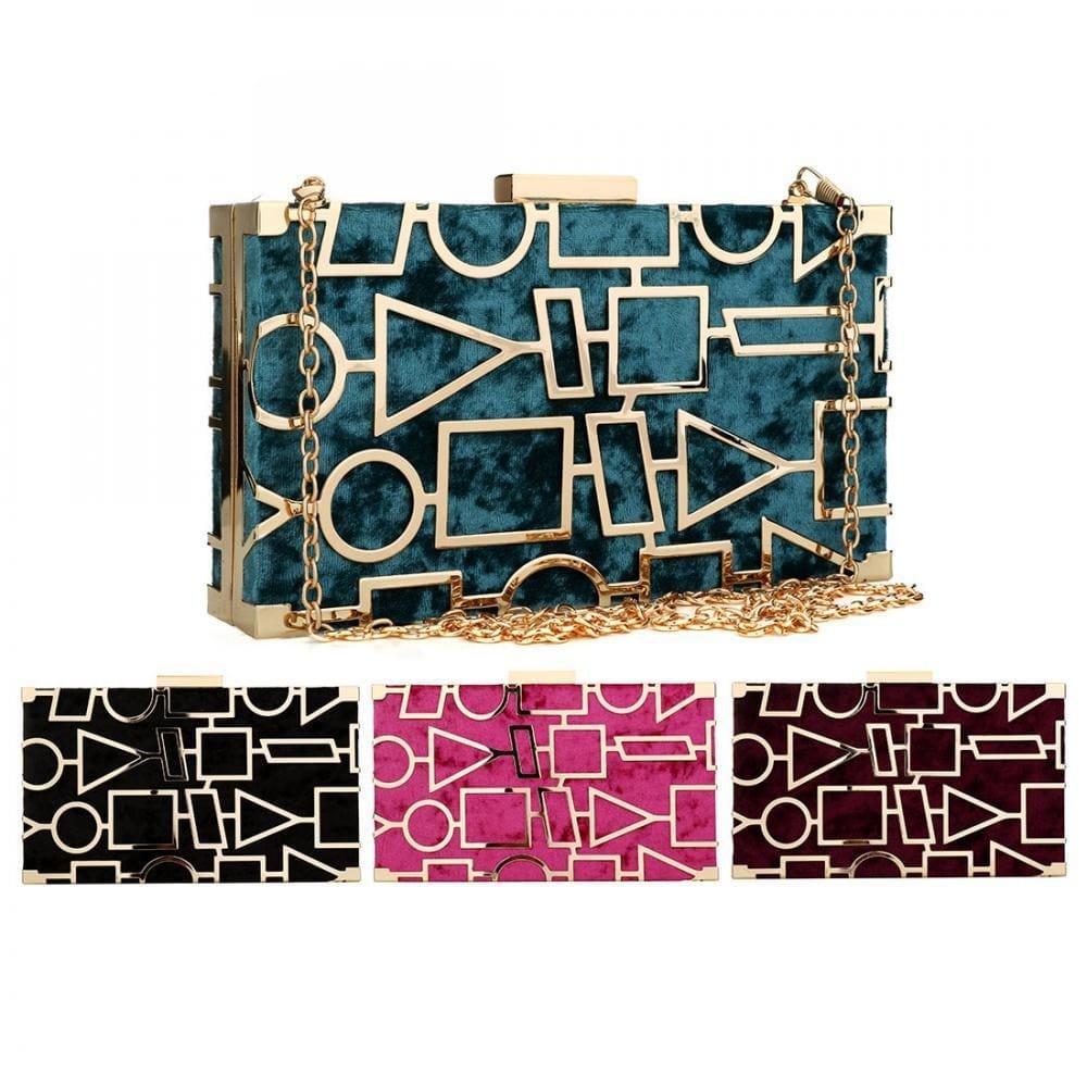 Hester Geometric Element Clutch - - Luxury bags by WAAMII