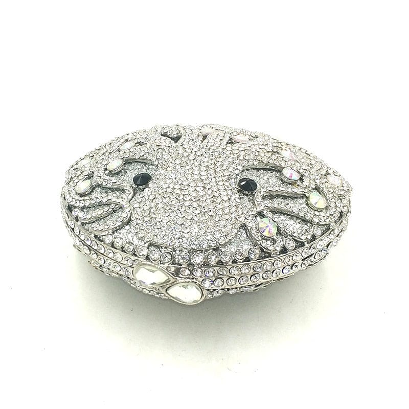 Hollow Out Diamante Octopus Crystal Clutches Purse bags WAAMII