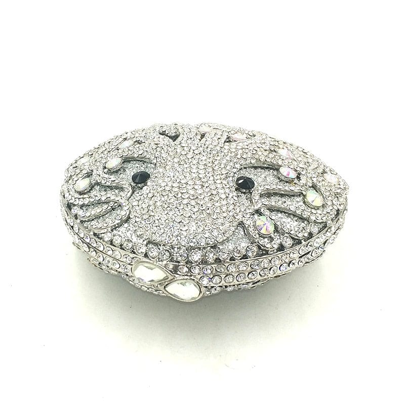 Hollow Out Diamante Octopus Crystal Clutches Purse bags WAAMII   