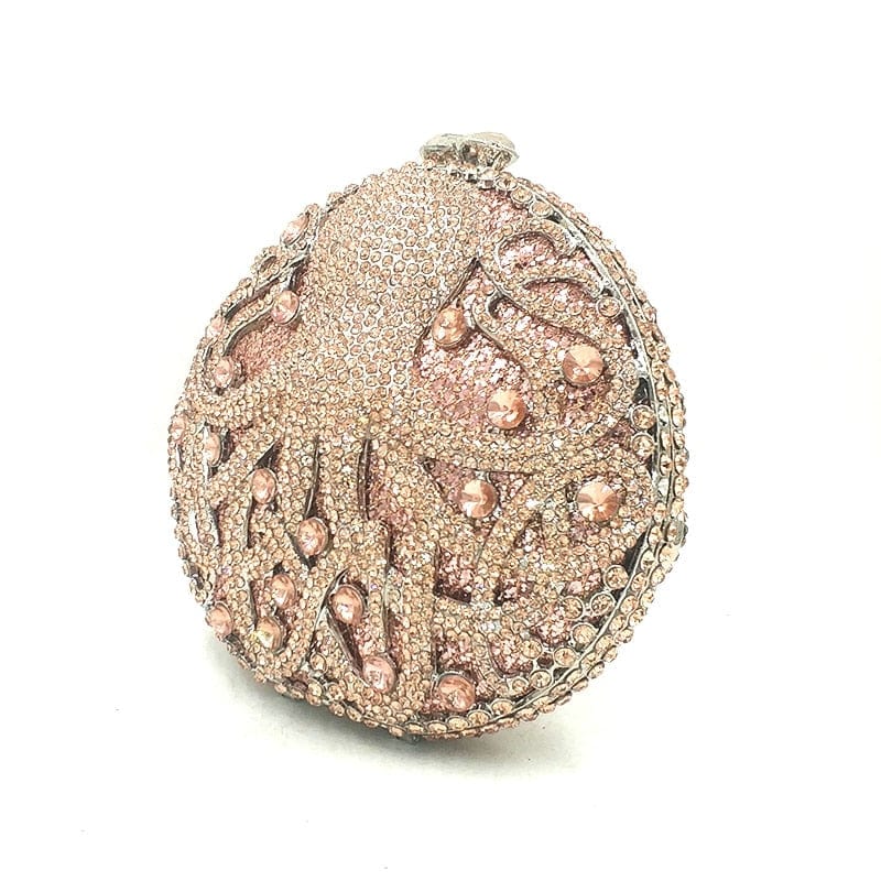 Hollow Out Diamante Octopus Crystal Clutches Purse - - Luxury bags by WAAMII