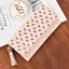 Hollow Out Vegan Leather Floral Wallet Card Holder Ladies Long Purse - Pink - Luxury bags by WAAMII
