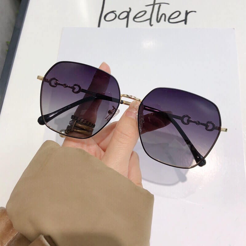 Horsebit Myopia Sunglasses Polarized Anti-UV Prescription Women Sunglasses-58584 - C2 Sunglasses (non-prescription) - Luxury Accessories by WAAMII