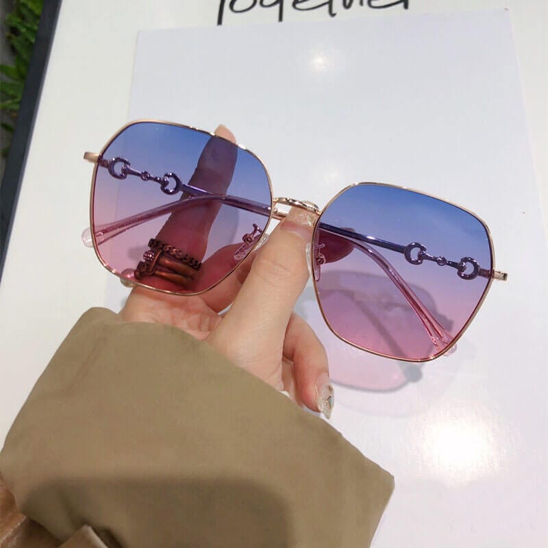 Horsebit Myopia Sunglasses Polarized Anti-UV Prescription Women Sunglasses-58584 - C5 Sunglasses (non-prescription) - Luxury Accessories by WAAMII