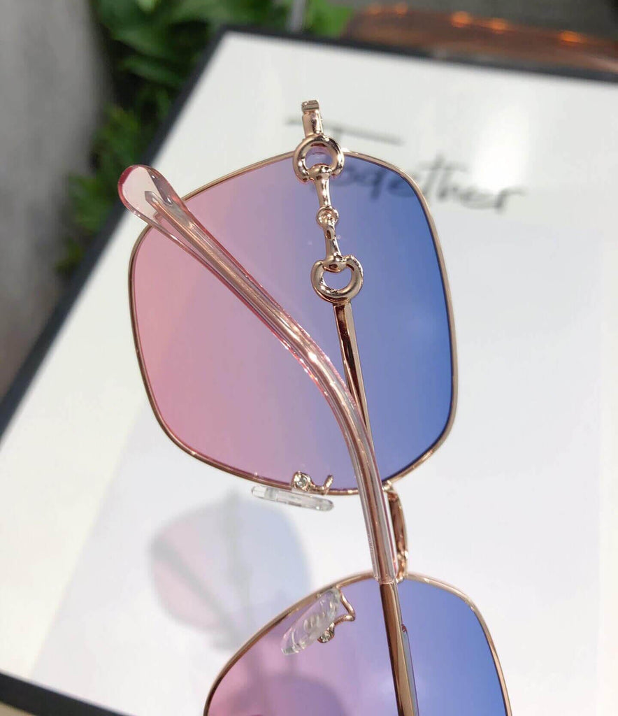 Horsebit Myopia Sunglasses Polarized Anti-UV Prescription Women Sunglasses-58584 - - Luxury Accessories by WAAMII