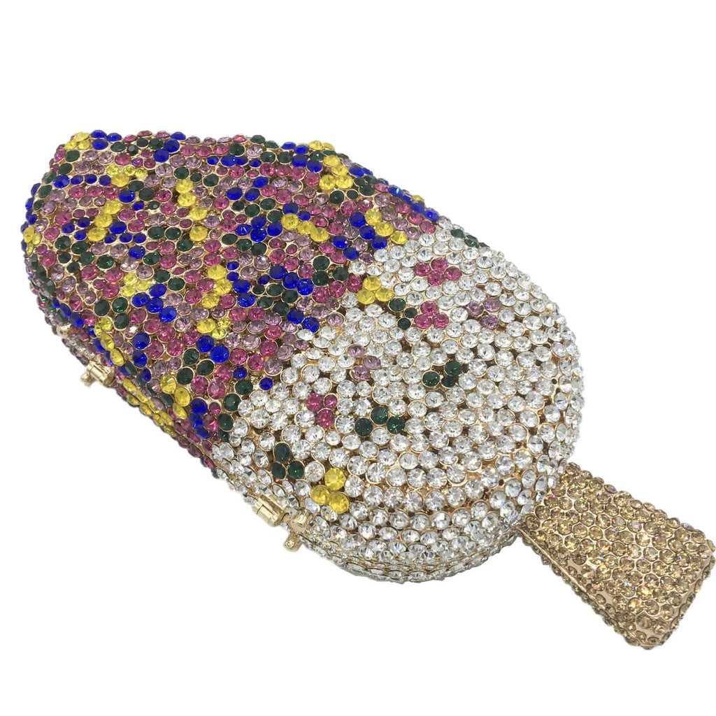 Ice-Cream Rhinestone Mini Clutch bags WAAMII