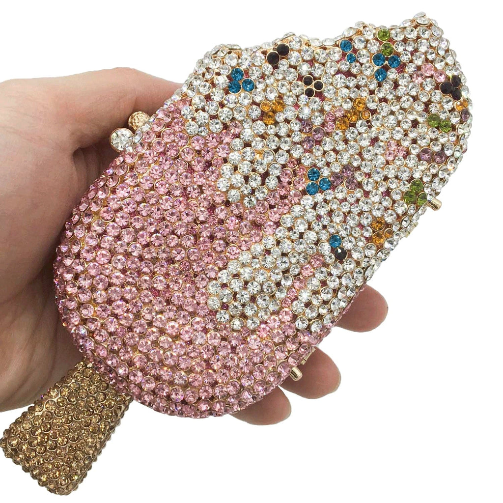 Ice-Cream Rhinestone Mini Clutch - - Luxury bags by WAAMII