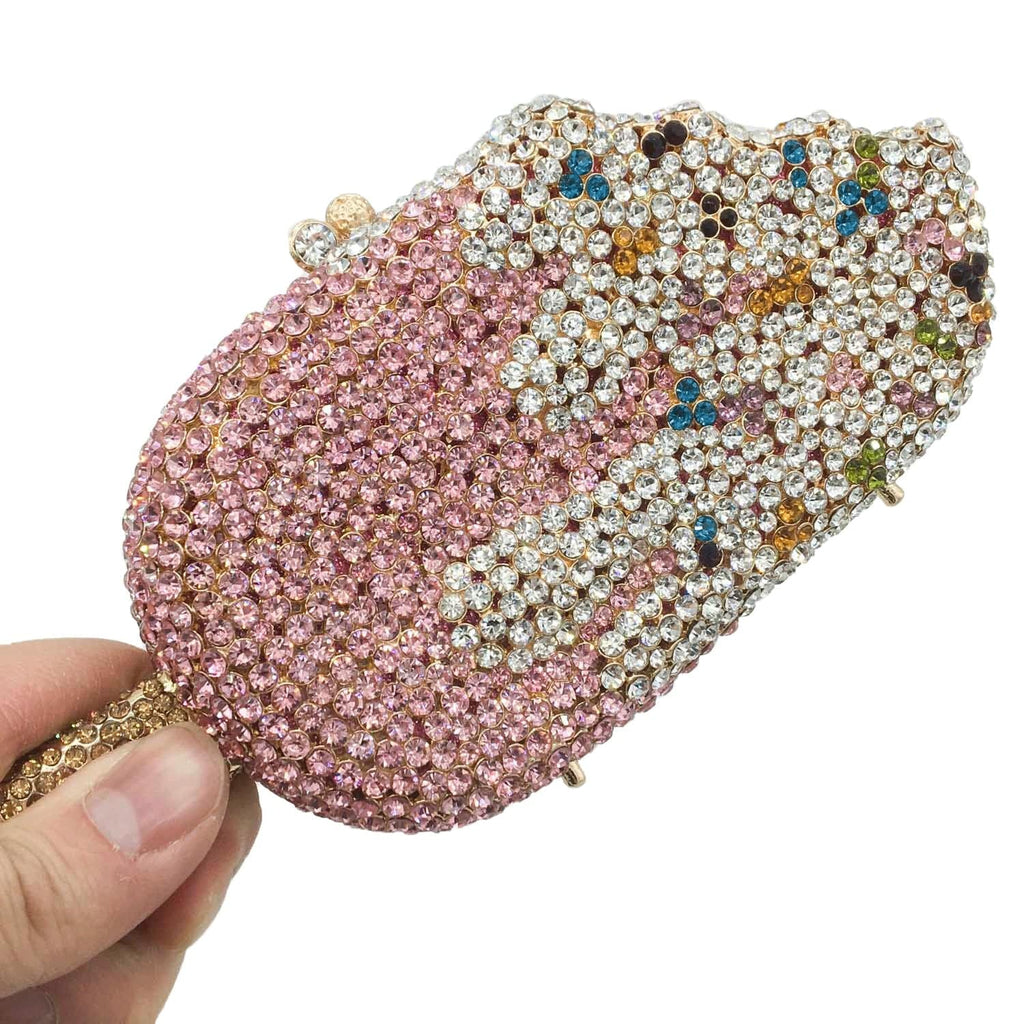 Ice-Cream Rhinestone Mini Clutch - - Luxury bags by WAAMII
