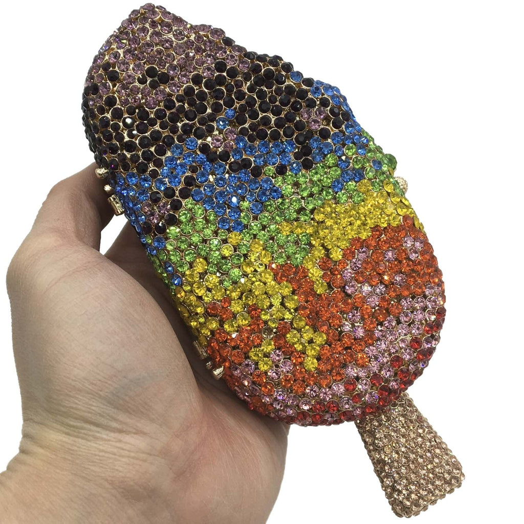 Ice-Cream Rhinestone Mini Clutch - - Luxury bags by WAAMII