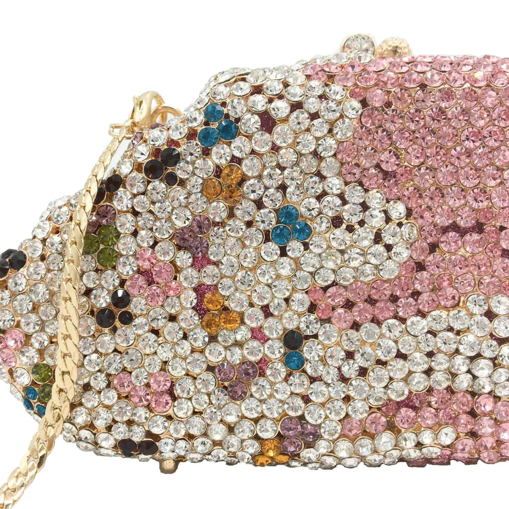 Ice-Cream Rhinestone Mini Clutch bags WAAMII