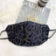 Embroidered Fabric Lace Face Mask-M22 - - Luxury Accessories by WAAMII