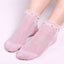 Ladies Pearl Beads Glitter Mesh Invisible Ankle Socks Lace Socks - - Luxury Accessories by WAAMII