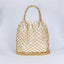 Lesley Hollow Woven Netted Handbag Beach Bag - - Luxury bags by WAAMII