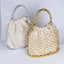 Lesley Hollow Woven Netted Handbag Beach Bag - - Luxury bags by WAAMII