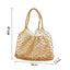 Lesley Hollow Woven Netted Handbag Beach Bag - - Luxury bags by WAAMII