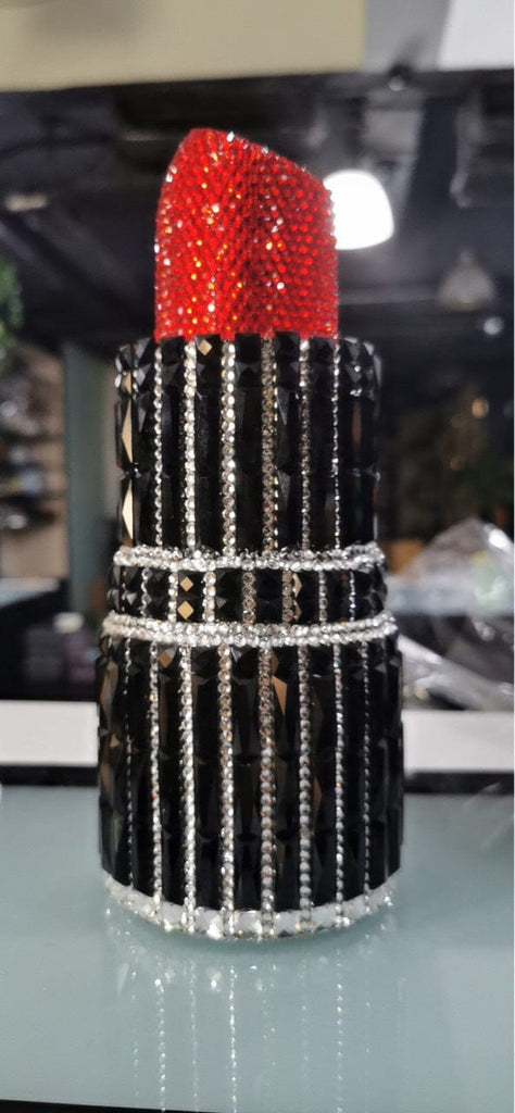 Lipstick Crystal Purse Rhinestone Clutch Evening Handbag bags WAAMII 05 Big Size