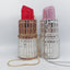 Lipstick Crystal Purse Rhinestone Clutch Evening Handbag - - Luxury bags by WAAMII