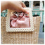 Lona Summer Pearl Straw Top Handle Beach Bag - - Luxury bags by WAAMII