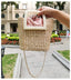 Lona Summer Pearl Straw Top Handle Beach Bag - - Luxury bags by WAAMII