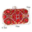 Luxury Beaded Crystal Rhinestone Evening Bag Red Clutch Bag - - Luxury bags by WAAMII