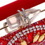 Luxury Beaded Crystal Rhinestone Evening Bag Red Clutch Bag - - Luxury bags by WAAMII