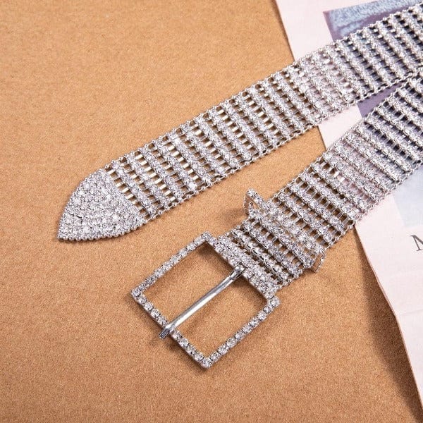 Luxury Bling Crystal CZ Diamond Belt-WMD1017 Accessories WAAMII