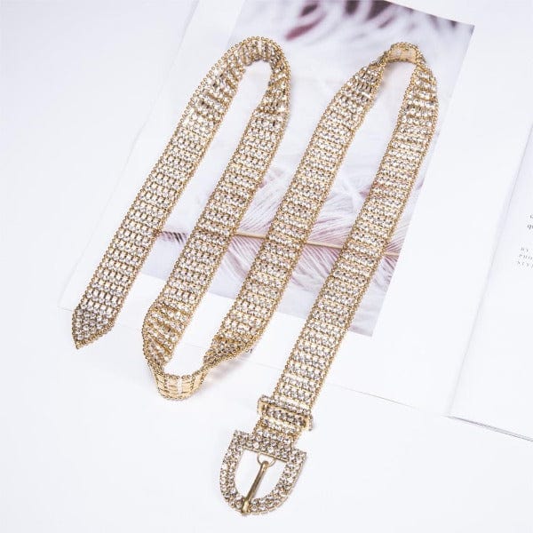 Luxury Bling Crystal CZ Diamond Belt-WMD1017 - - Luxury Accessories by WAAMII