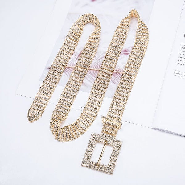 Luxury Bling Crystal CZ Diamond Belt-WMD1017 - - Luxury Accessories by WAAMII
