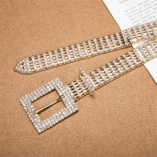 Luxury Bling Crystal CZ Diamond Belt-WMD1017 Accessories WAAMII