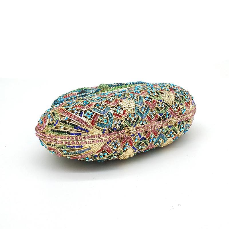 Luxury Crystal Diamond Animal Evening Bag Hollow-Out Owl Clutch bags WAAMII