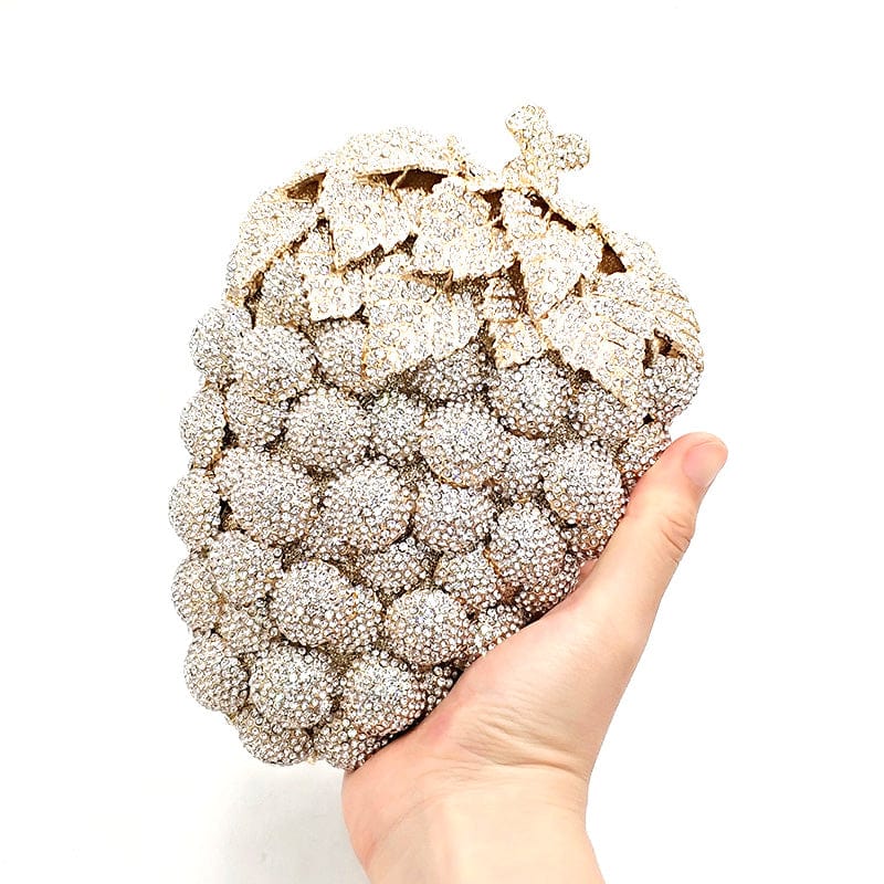 Luxury Crystal Grape Clutch - - Luxury bags by WAAMII