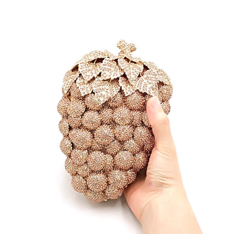 Luxury Crystal Grape Clutch - - Luxury bags by WAAMII