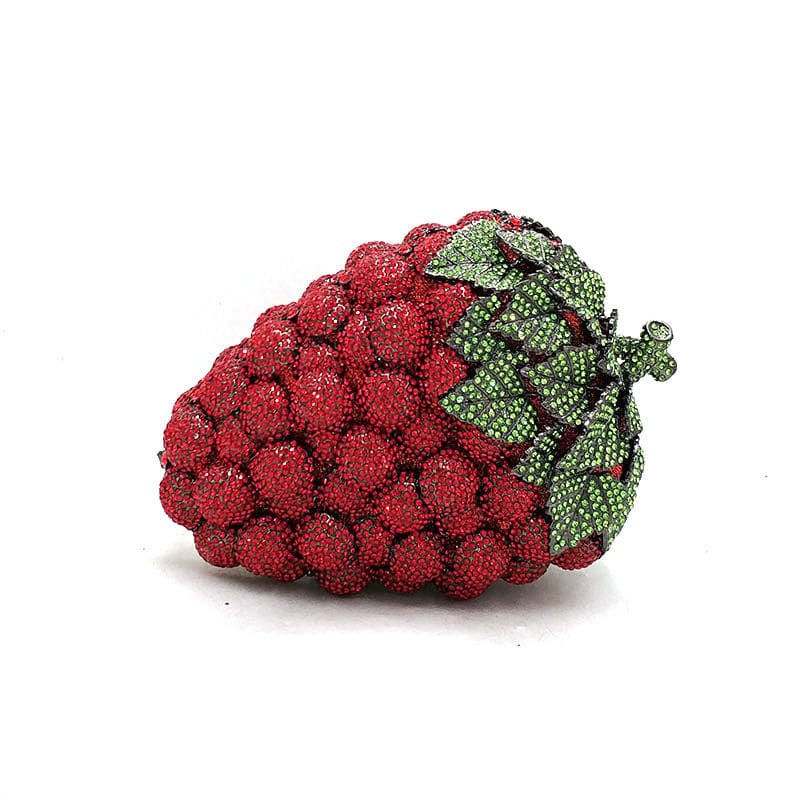 Luxury Crystal Grape Clutch - Color 7 red - Luxury bags by WAAMII