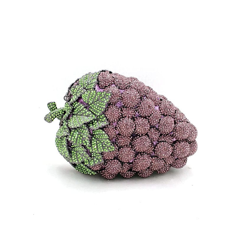 Luxury Crystal Grape Clutch - Color 13 - Luxury bags by WAAMII