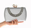 Luxury Pearl Clasp Glittery Crystal Rhinestone Clutch - - Luxury bags by WAAMII