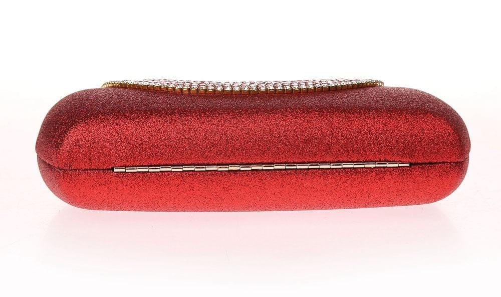 Luxury Pearl Clasp Glittery Crystal Rhinestone Clutch - - Luxury bags by WAAMII