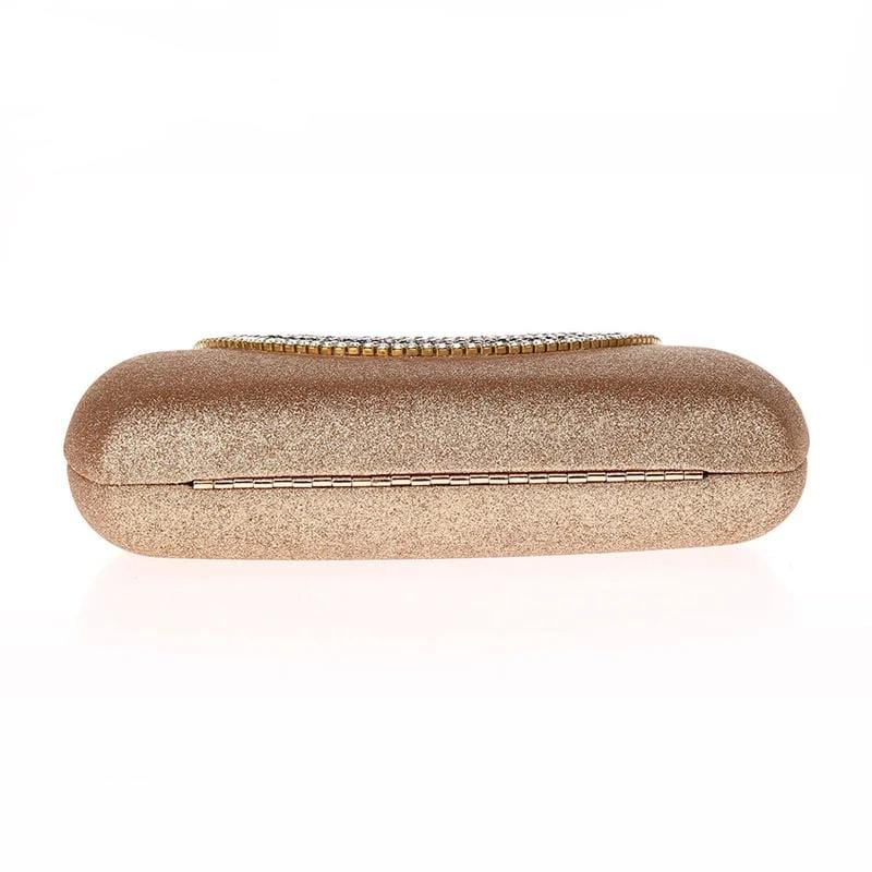 Luxury Pearl Clasp Glittery Crystal Rhinestone Clutch - - Luxury bags by WAAMII