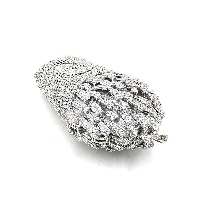 Luxury Rhinestone French Fries Evening Clutch bags WAAMII