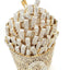 Luxury Rhinestone French Fries Evening Clutch bags WAAMII